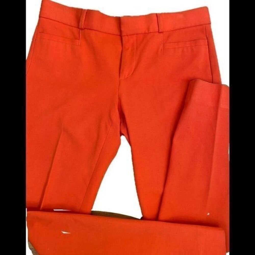Banana Republic Sloane Pant - 0 red poly spandex